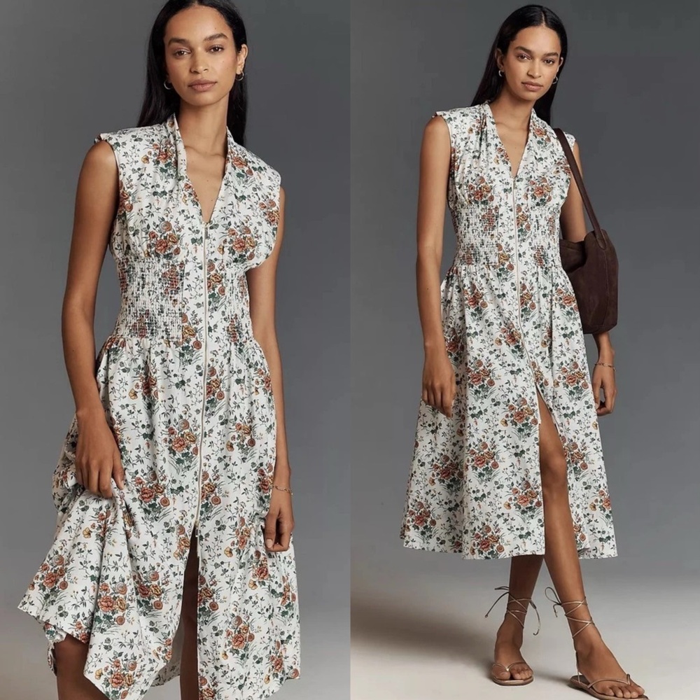 The tommie zip front midi dress